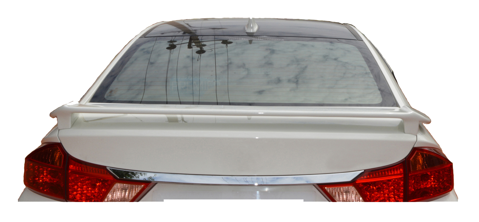 Car Spoiler Compatible to City Semi-Finished (Unpainted) Fiber Reinforced Plastic (FRP)