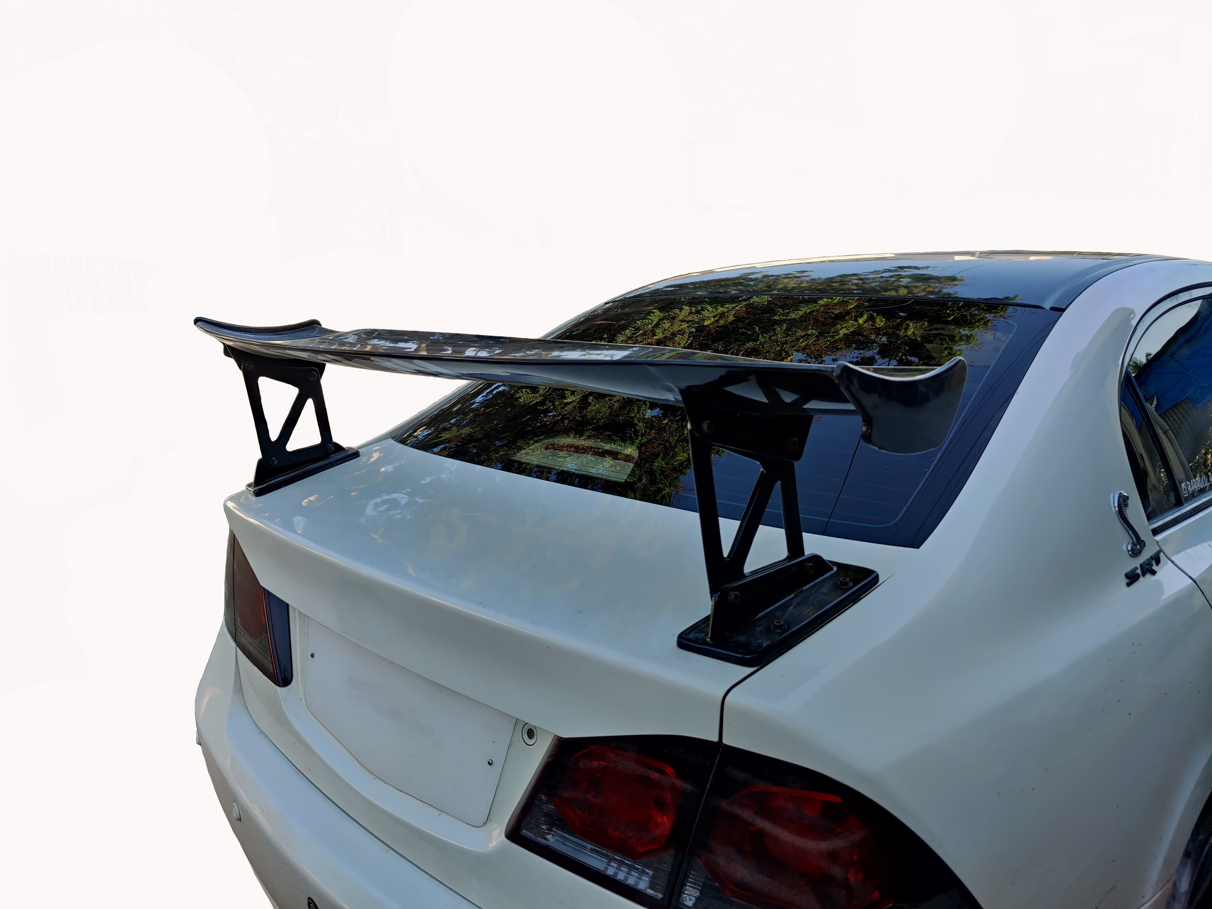 Car Spoiler Compatible with Civic (Unpainted - Ps Grey Color) Car Spoiler with Light Weight Fiber Reinforced Plastic (FRP) - Drilling Required.
