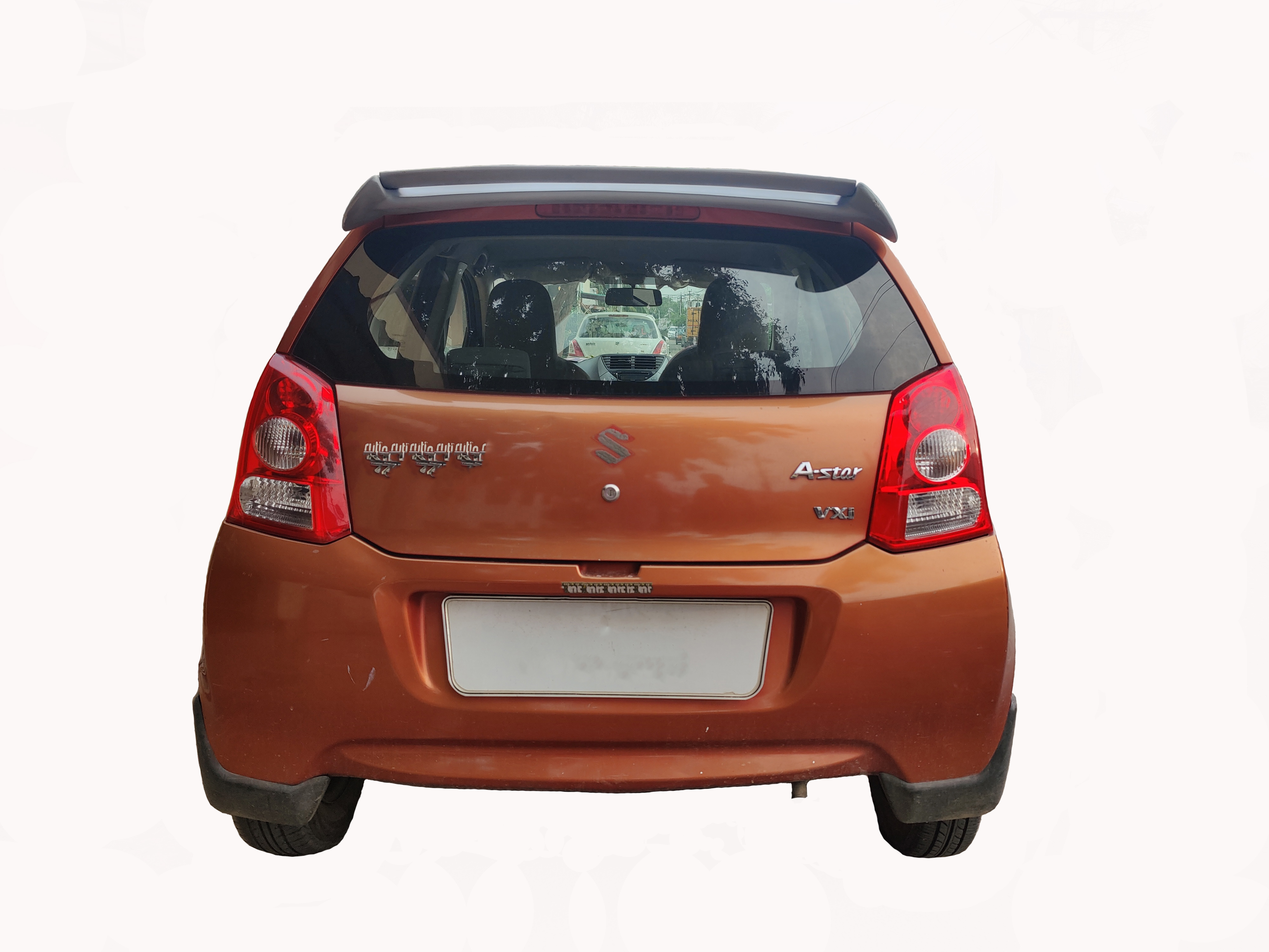 Car Spoiler Compatible with Maruthi ASTAR (Unpainted - Ps Grey Color) Car Spoiler with Light Weight Fiber Reinforced Plastic (FRP) - Drilling Required.
