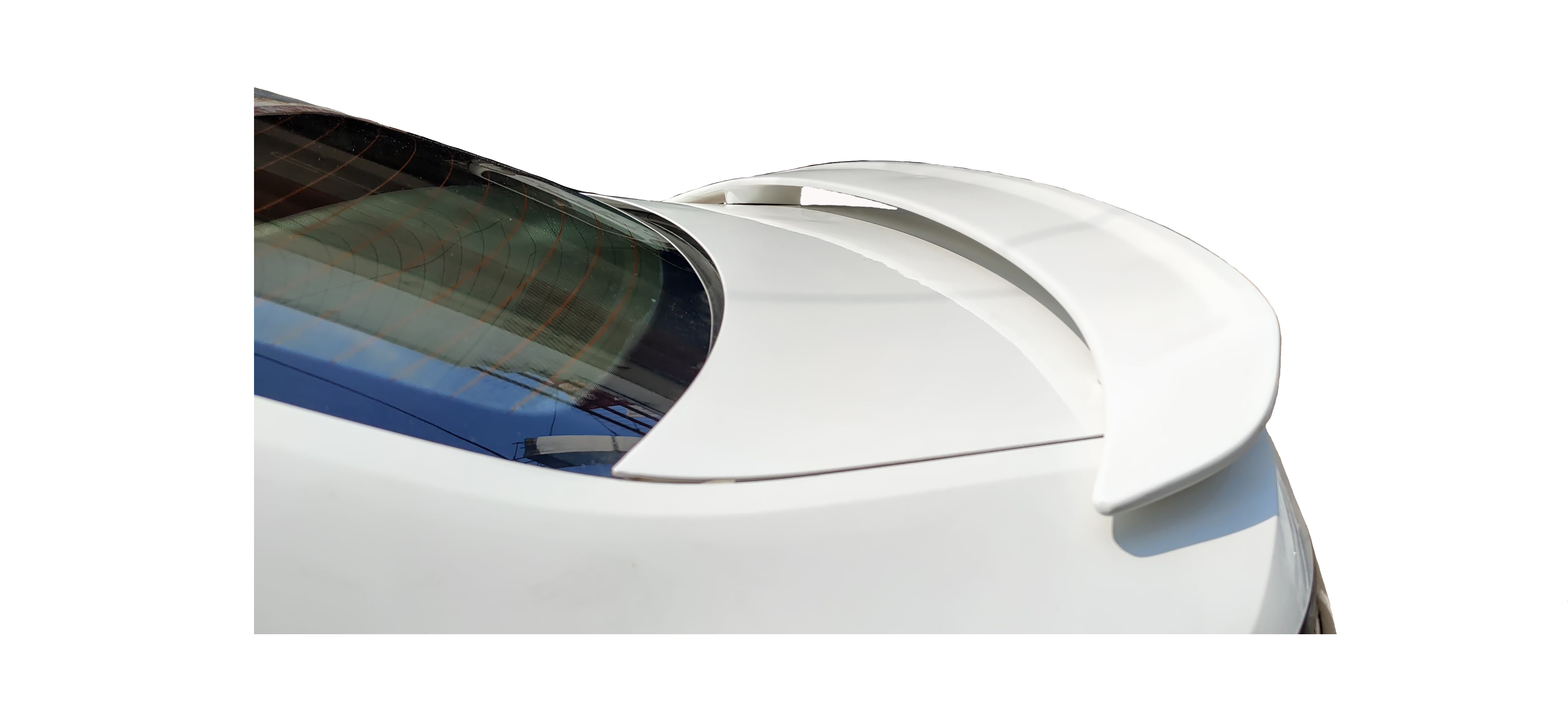 Semi-Finished Car Spoiler for VW Vento (Unpainted Grey) Car Spoiler with Light Weight Fiber Reinforced Plastic (FRP)
