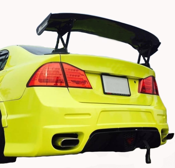 Car Spoiler Compatible with Civic (Unpainted - Ps Grey Color) Car Spoiler with Light Weight Fiber Reinforced Plastic (FRP) - Drilling Required.