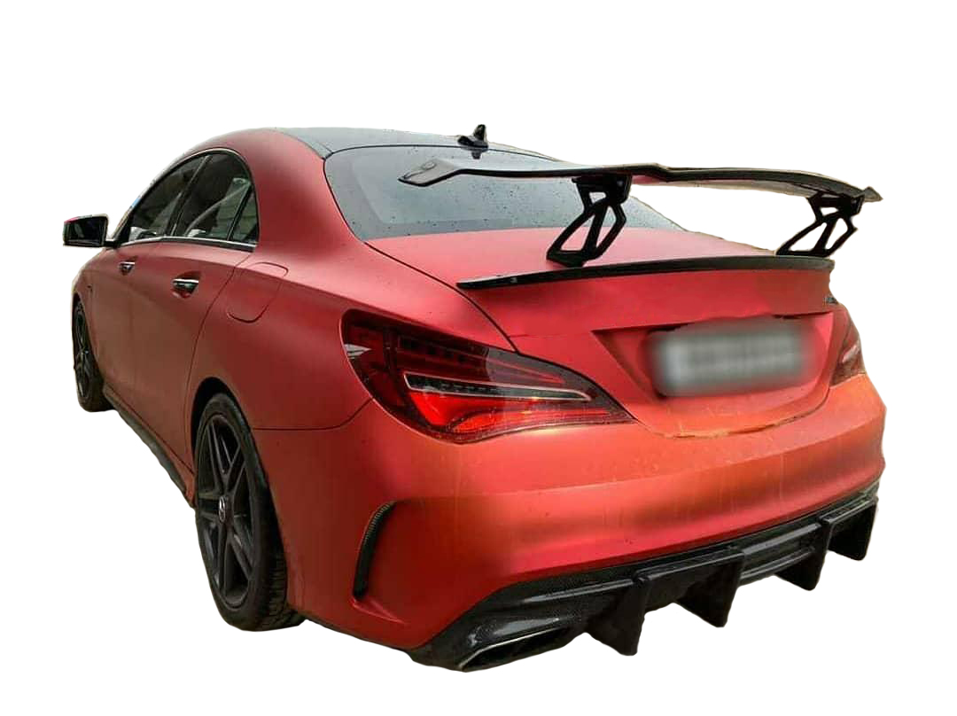 GT Type Sportz Spoiler Semi-Finished (Unpainted Grey) Car Spoiler Fiber Reinforced Plastic (FRP) Compatible with BMW Cars