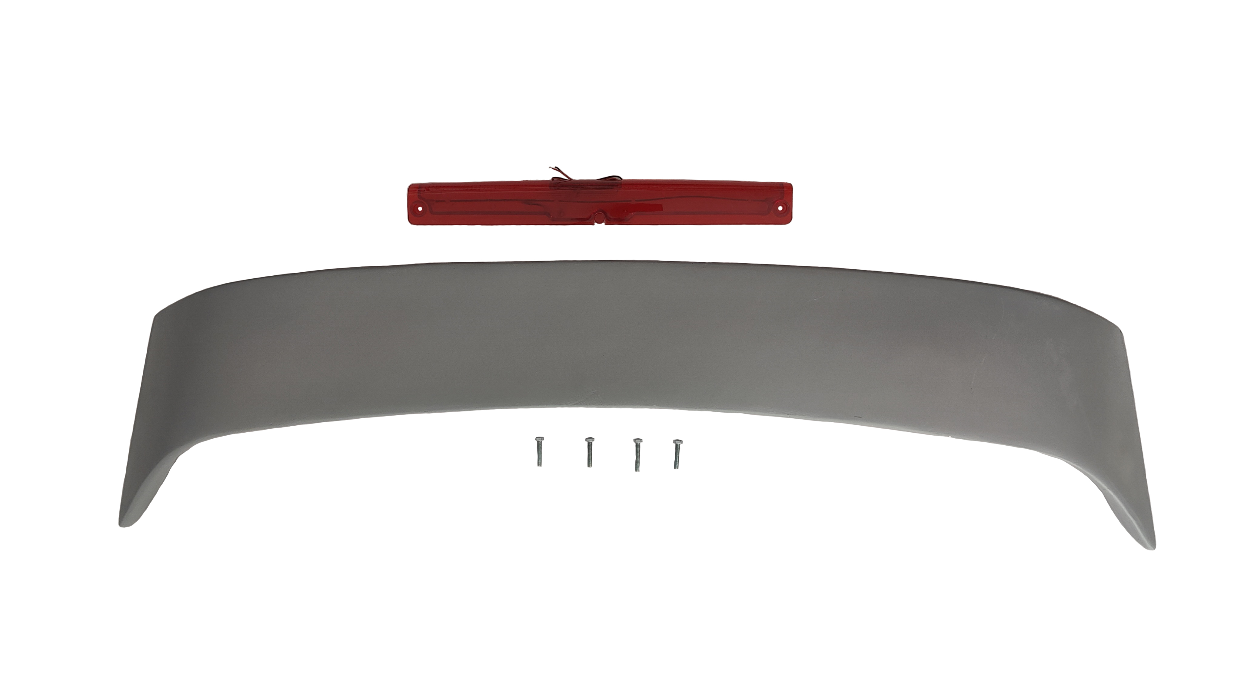 Car Spoiler Semi-Finished (Unpainted Grey) Car Spoiler Fiber Reinforced Plastic (FRP) Compatible with Lancer Cars