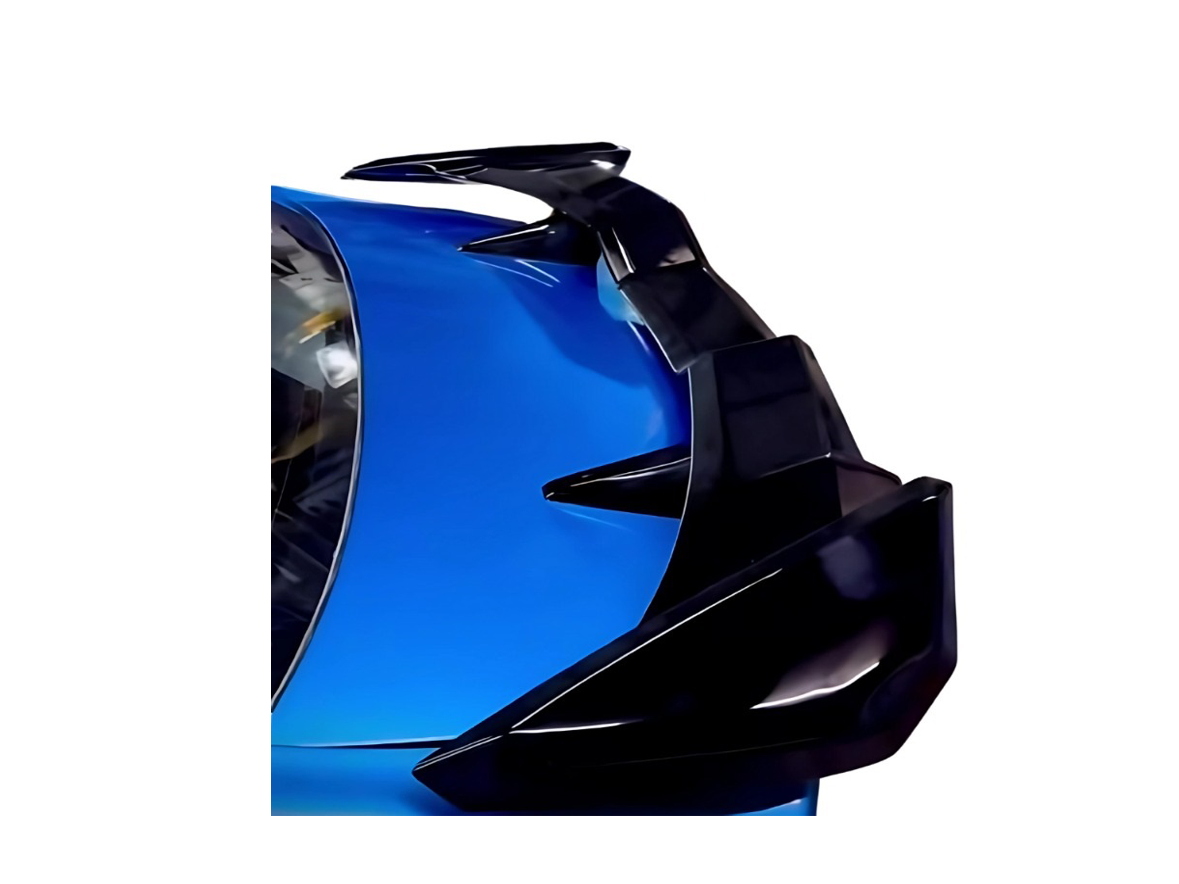 Car Spoiler Compatible for Baleno Semi-Finished - Unpainted (FRP) Eagle Spoiler for Sedan Cars