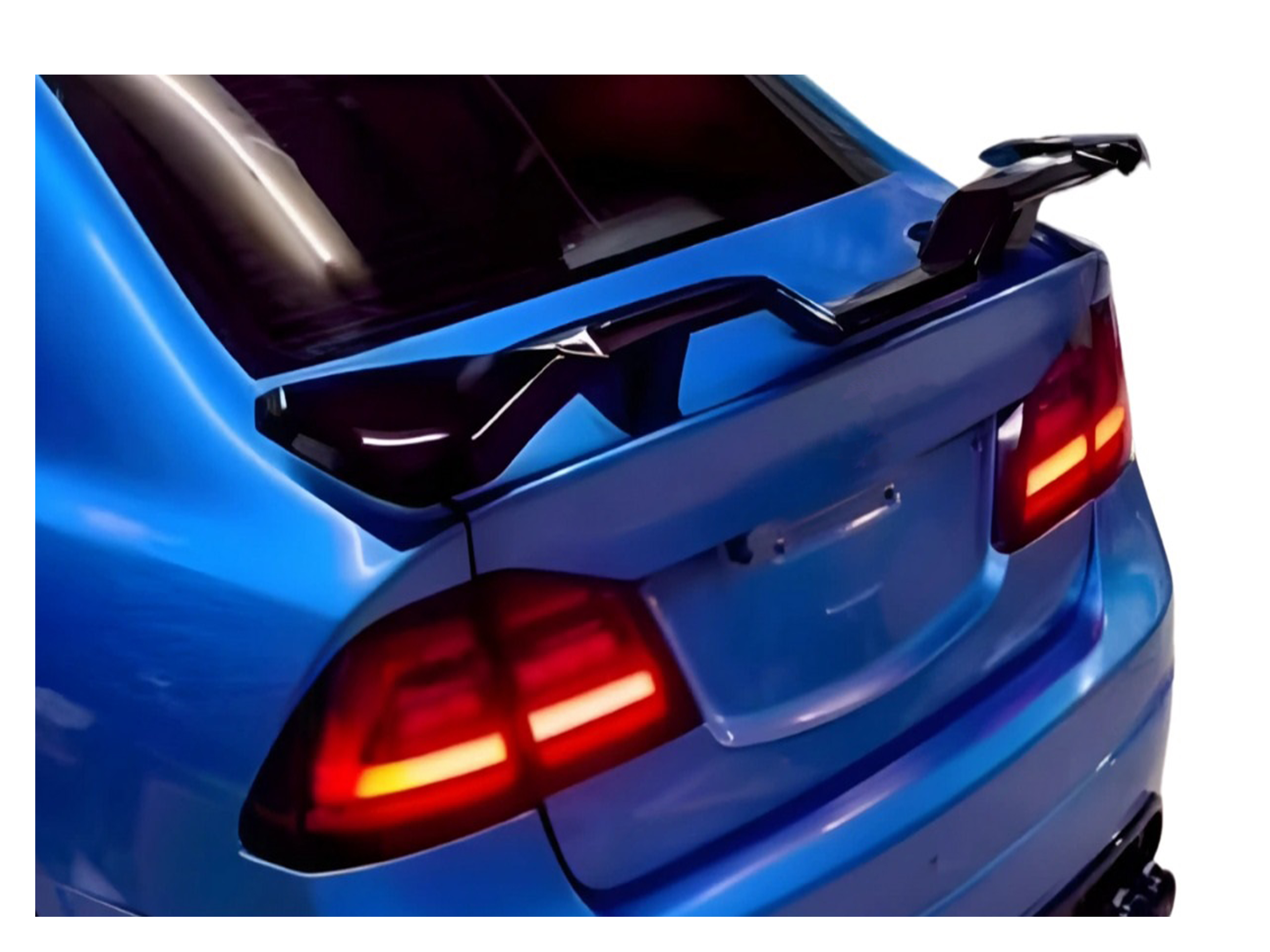 Car Spoiler Compatible for Baleno Semi-Finished - Unpainted (FRP) Eagle Spoiler for Sedan Cars