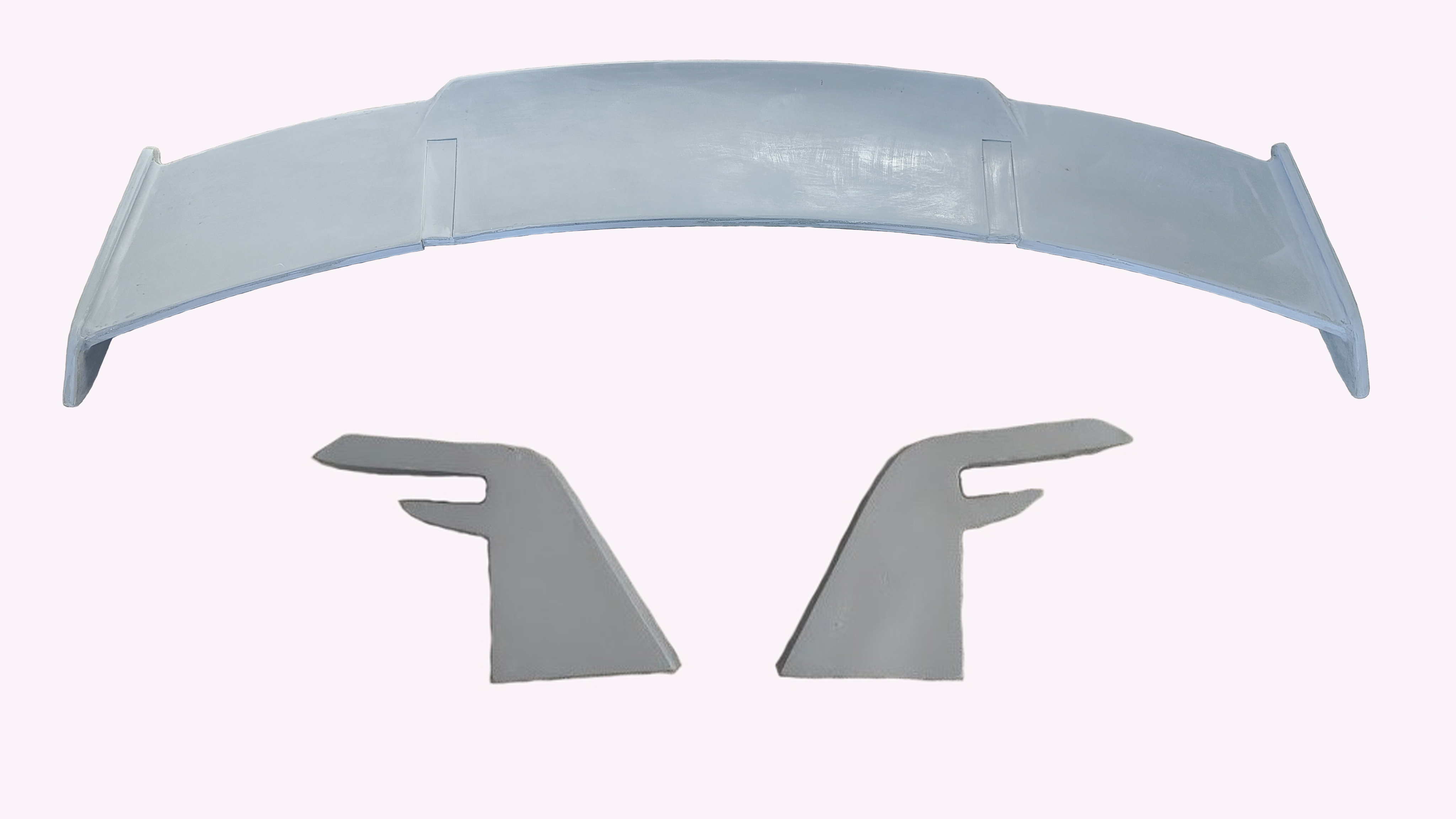 GT Type Sportz Spoiler Semi-Finished (Unpainted Grey) Car Spoiler Fiber Reinforced Plastic (FRP) Compatible with A