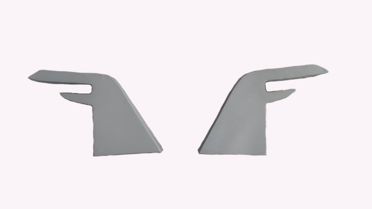 GT Type Sportz Spoiler Semi-Finished (Unpainted Grey) Car Spoiler Fiber Reinforced Plastic (FRP) Compatible with Benz Cars
