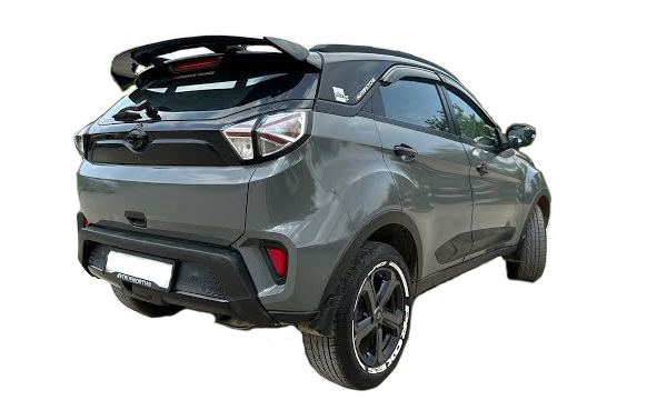 GT Type Sportz Spoiler Semi-Finished (Unpainted Grey) Car Spoiler Fiber Reinforced Plastic (FRP) Compatible with Nexon