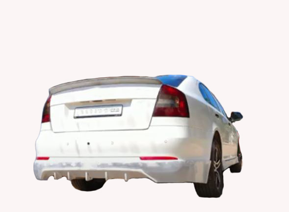 GT Type Sportz Spoiler Semi-Finished (Unpainted Grey) Car Spoiler Fiber Reinforced Plastic (FRP) Compatible with Laura Cars