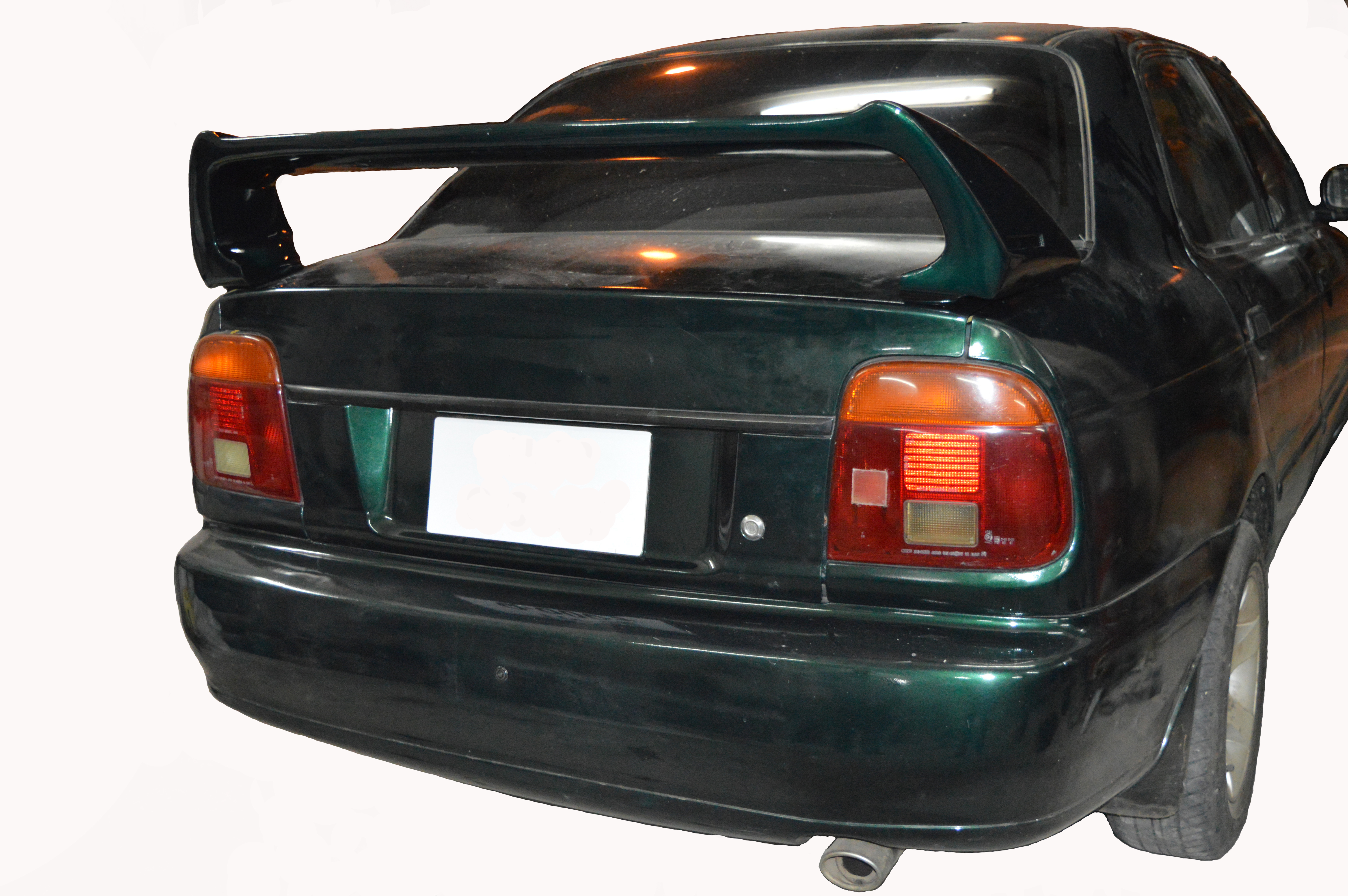 Car Spoiler Compatible with Baleno Old Shape (Unpainted - Ps Grey Color) Car Spoiler with Light Weight Fiber Reinforced Plastic (FRP) - Drilling Required.