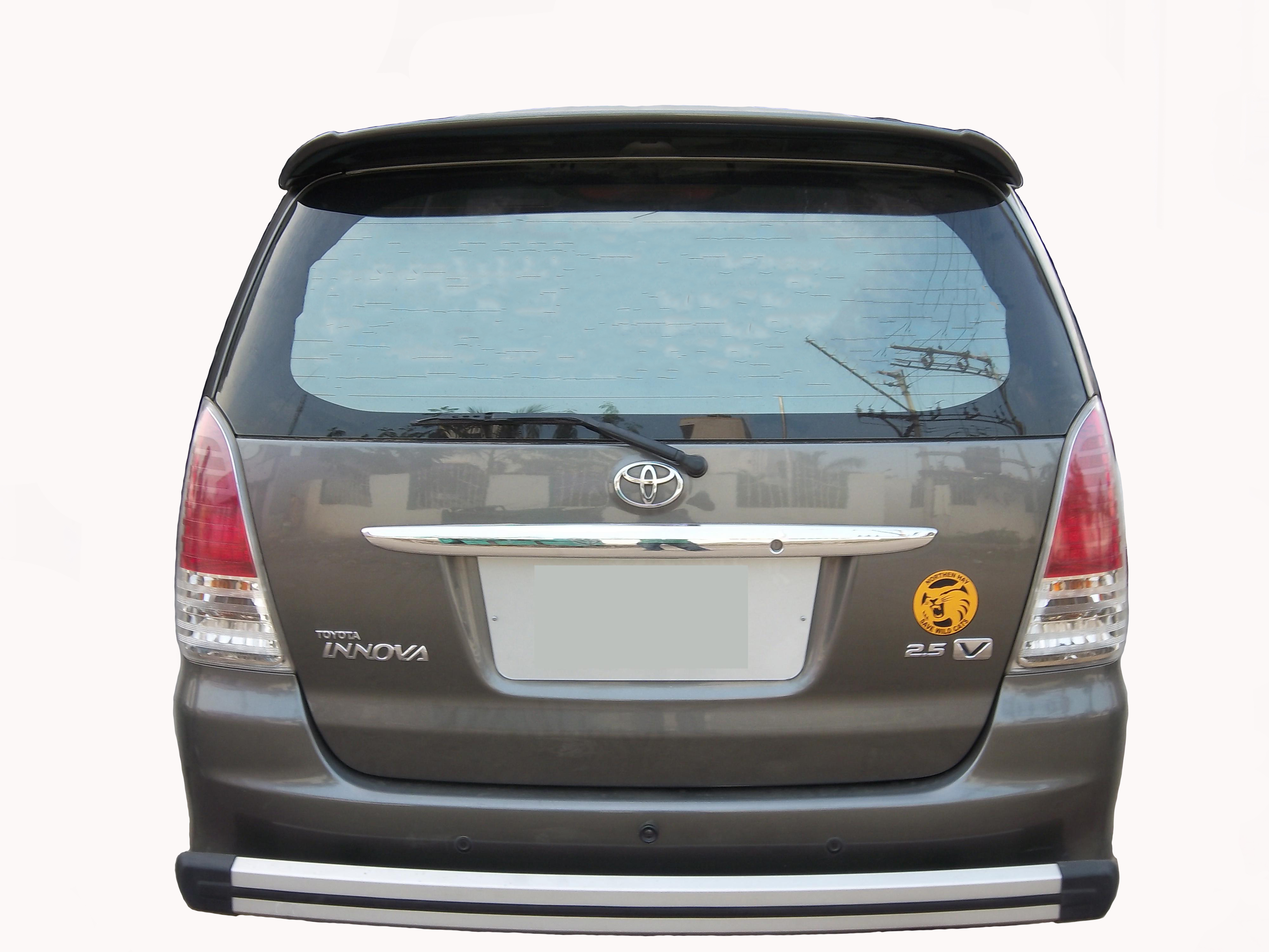 Semi-Finished Car Spoiler for Toyota Innova (Unpainted Grey) Car Spoiler with Light Weight Fiber Reinforced Plastic (FRP)