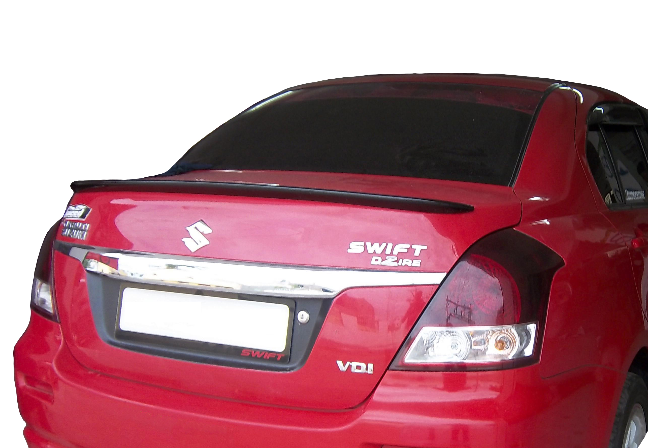 Car Spoiler Compatible with Swift Dzire 2006 to 2020 Model (Unpainted - Ps Grey Color) Car Spoiler with Light Weight Fiber Reinforced Plastic (FRP) Drilling Required.