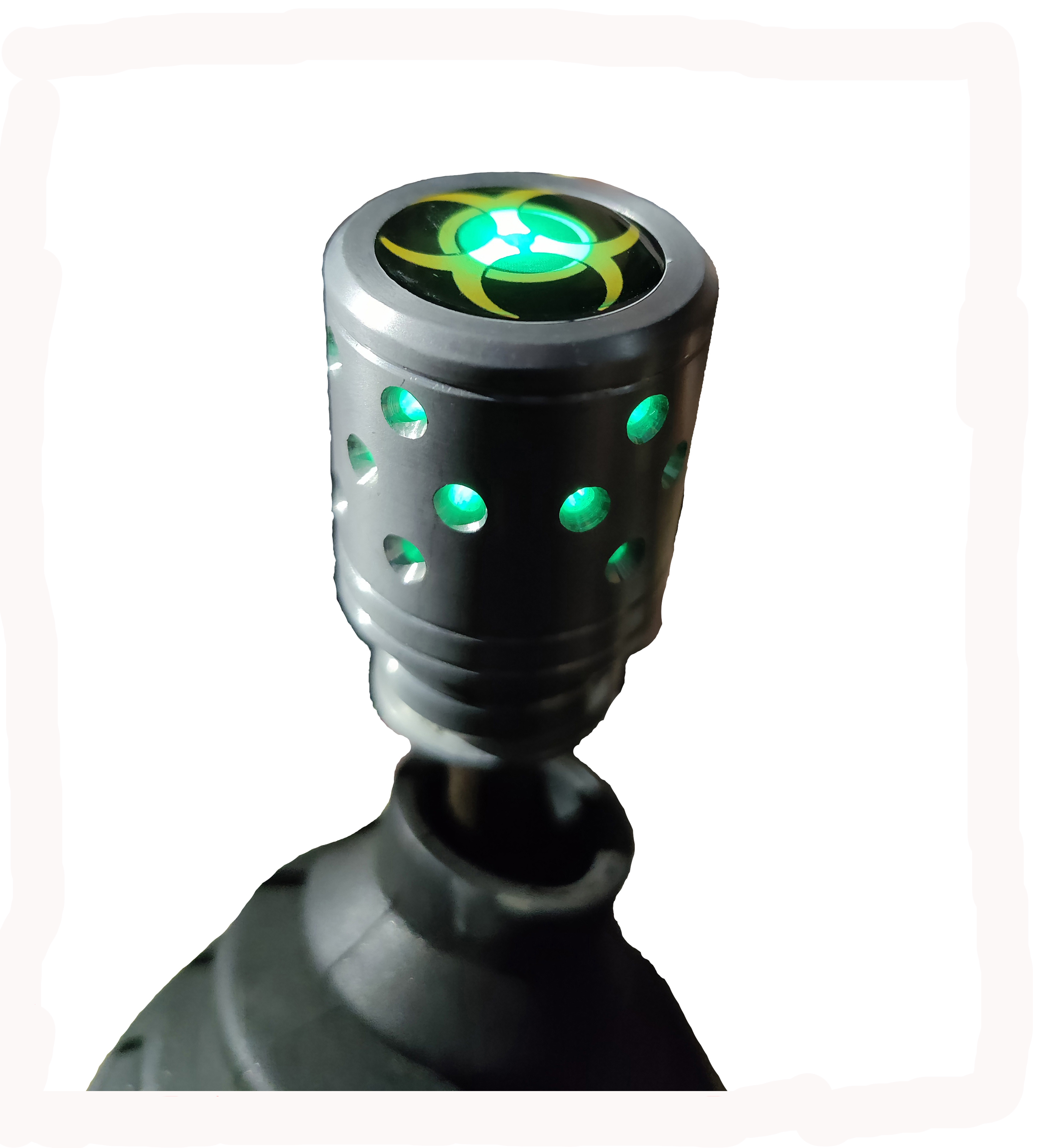 Gear Knob with LEDs (Green) Aluminium Gear Knob with Led Lights