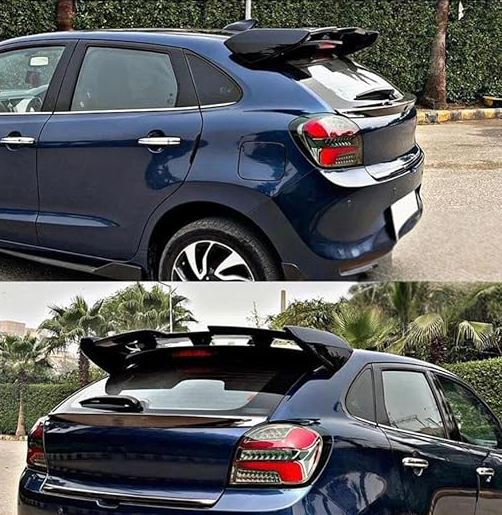 Car Spoiler Compatible for Baleno Semi-Finished - Unpainted (FRP) Baleno car Spoiler
