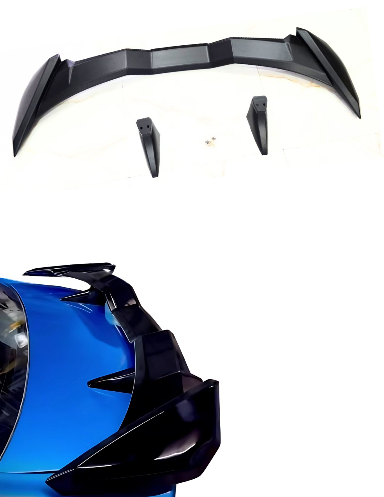 Car Spoiler Compatible for Civic | City | Amaze | Accord | Fiesta | Esteem | Accent | Elantra | Semi-Finished - Unpainted (FRP) Eagle Spoiler for Cars